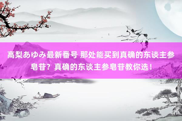 高梨あゆみ最新番号 那处能买到真确的东谈主参皂苷？真确的东谈主参皂苷教你选！