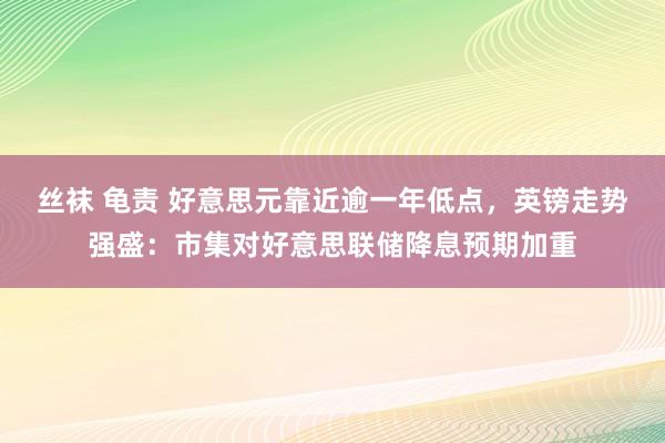 丝袜 龟责 好意思元靠近逾一年低点，英镑走势强盛：市集对好意思联储降息预期加重