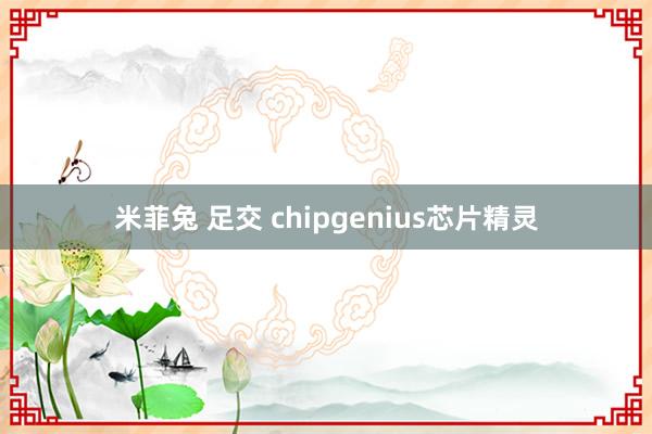 米菲兔 足交 chipgenius芯片精灵