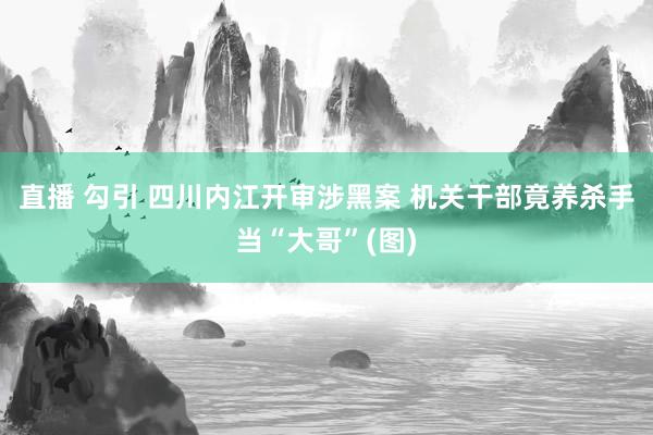 直播 勾引 四川内江开审涉黑案 机关干部竟养杀手当“大哥”(图)